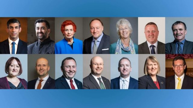 Il primo ministro britannico Rishi Sunak, il primo ministro scozzese Humza Yousaf, la baronessa Janet Fookes, Lord Andrew Roberts, la baronessa Ruth Lister, Bob Doris MSP, i deputati Alan Whitehead, Kerry McCarthy, Stephen Flynn, Ian Murray, Patrick Grady, Mark Pritchard, Fiona Bruce e Benedict Rogers.